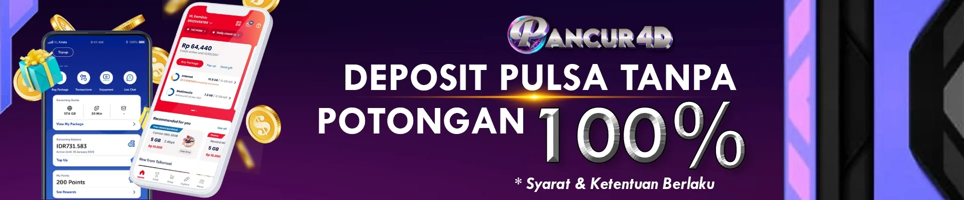 DEPOSIT PULSA TANPA POTONGAN SETIAP HARI
