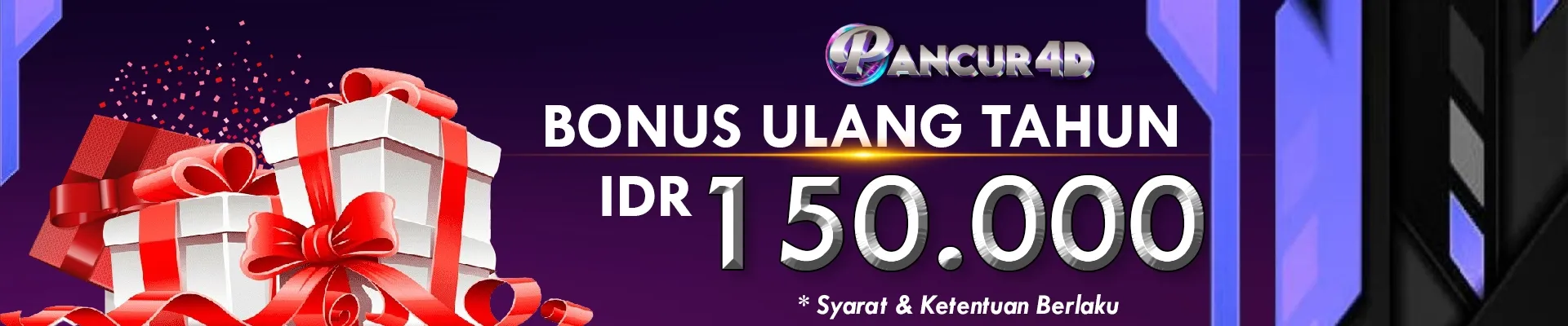 BONUS ULANG TAHUN 150RIBU